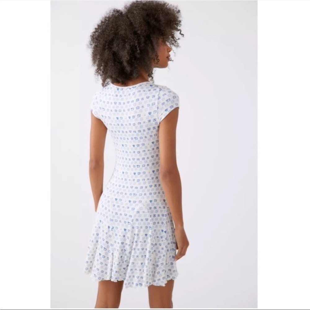 NWT Urban Outfitters Maureen Henley Mini Dress M - Picture 6 of 7